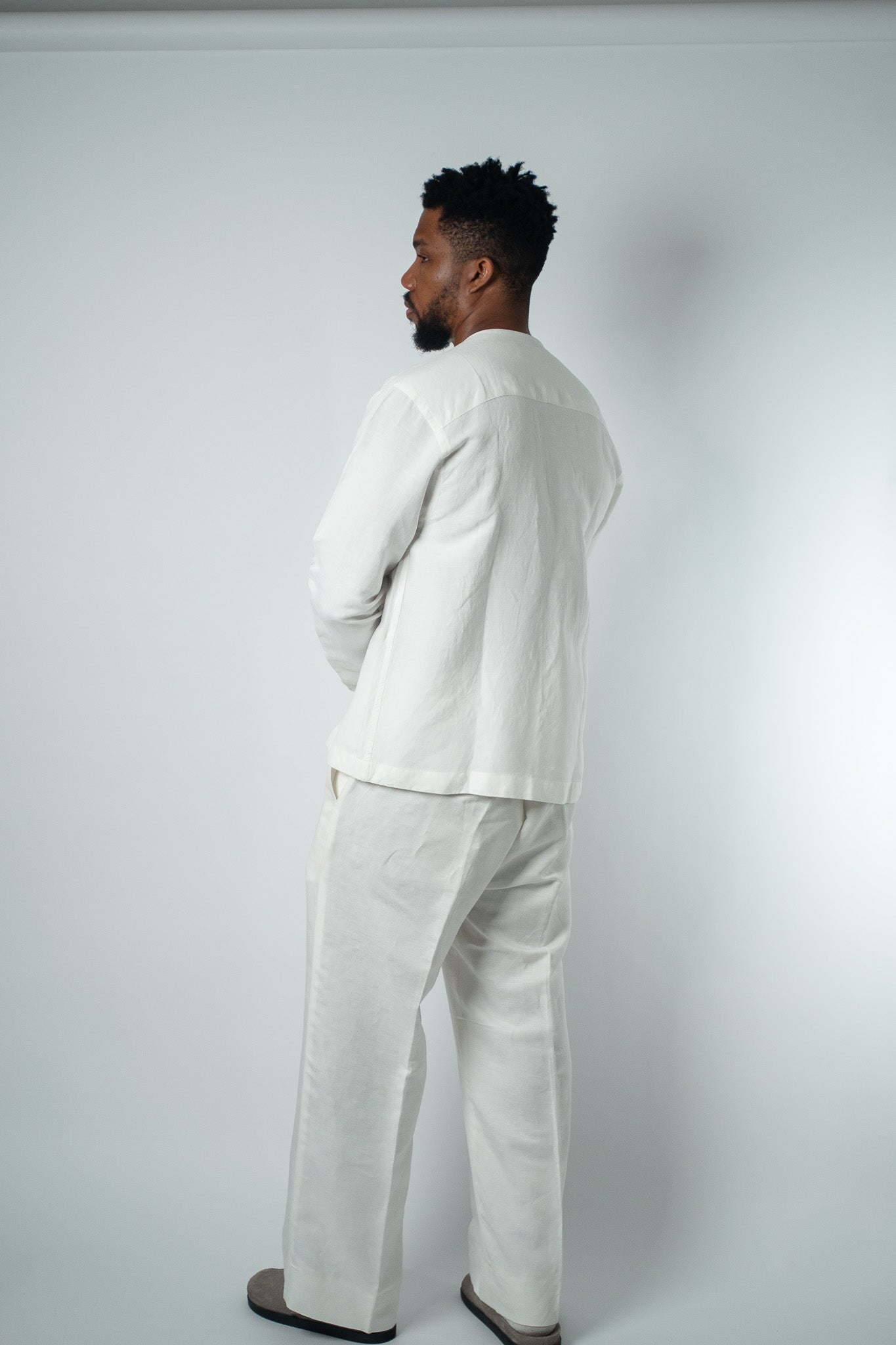 Off - White Linen Lounge Set - THE FEN BRAND