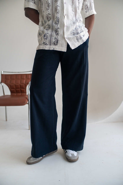 Blue - Black Wide Leg Pants - THE FEN BRAND