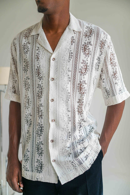 The Geometry Lace Shirt - THE FEN BRAND