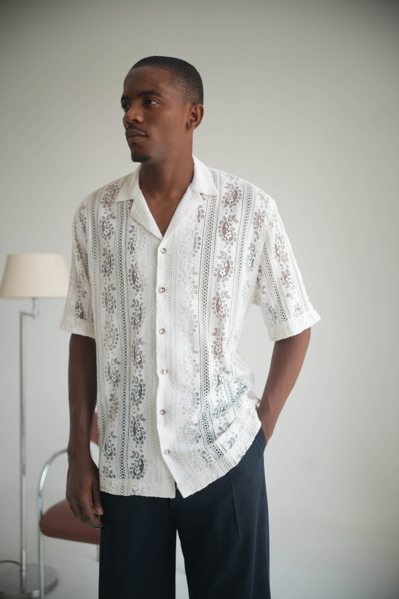 The Geometry Lace Shirt - THE FEN BRAND